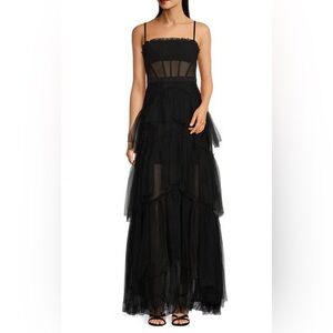 NWT Betsy & Adam Illusions Gown